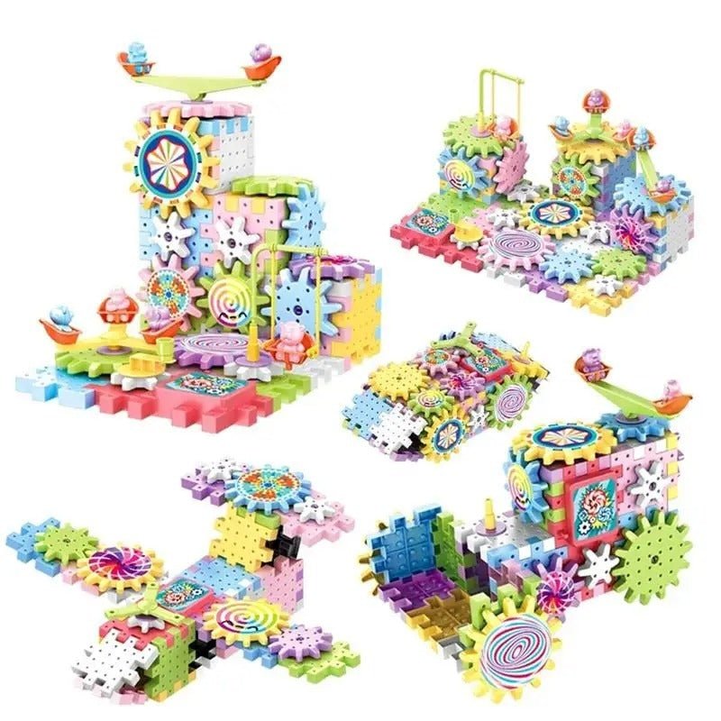 Children's Electric Gear Revolving Building Blocks ToyAir MattressesNormanharvey