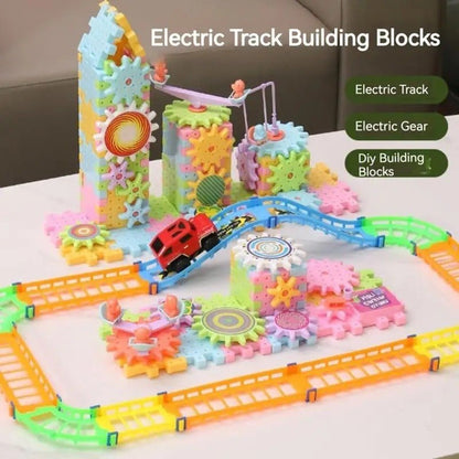 Children's Electric Gear Revolving Building Blocks ToyAir MattressesNormanharvey