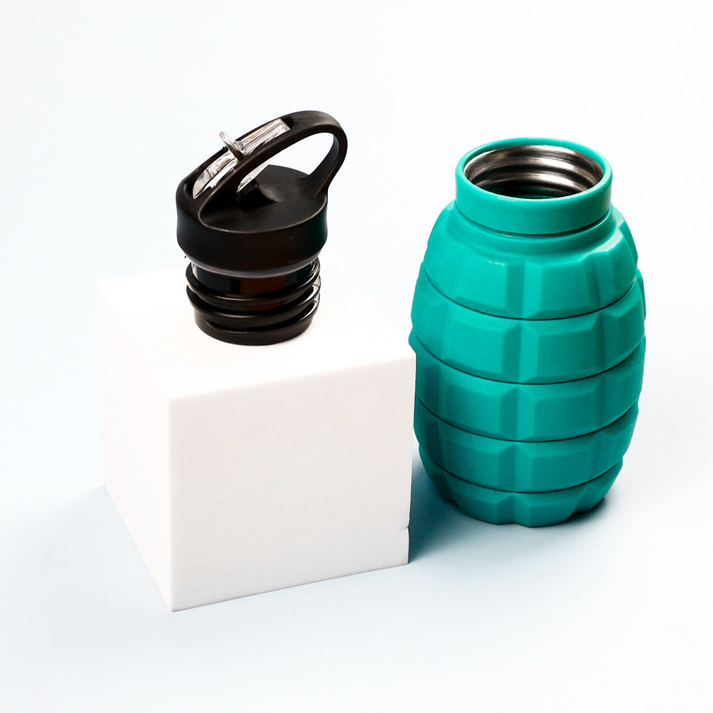 Grenade Shaped Collapsible Water Bottle