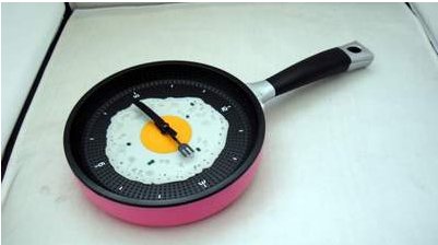 Dexter™ Creative Omelette Pot Shape Wall Clock: Unique Kitchen Decor Wall TimepieceWall ClocksNormanharvey