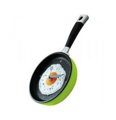 Dexter™ Creative Omelette Pot Shape Wall Clock: Unique Kitchen Decor Wall TimepieceWall ClocksNormanharvey