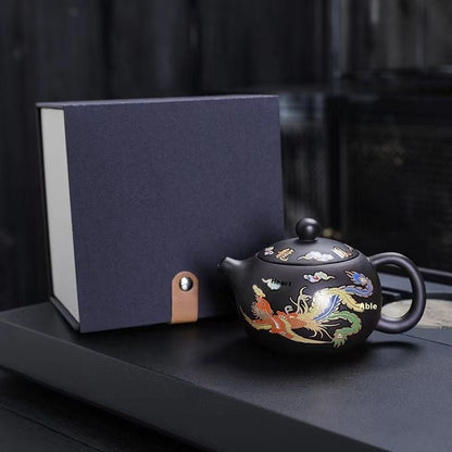 DragonVista™: Color - Changing Zi Sha Tea Pot and Tea SetCoffee & Tea SetsNormanharvey