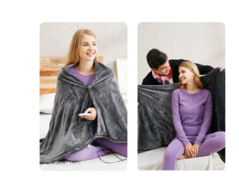 Electric Heating Shawl - USB Heated Wrap Blanket with Double - Sided Functionality and 3 Levels Temperature Control