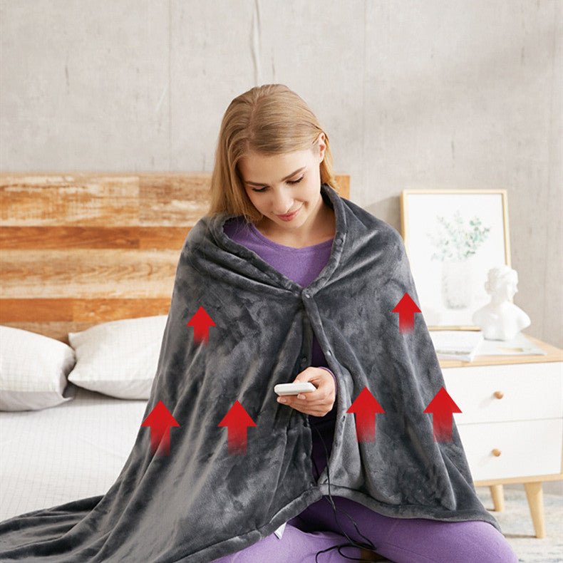 Electric Heating Shawl - USB Heated Wrap Blanket with Double - Sided Functionality and 3 Levels Temperature Control