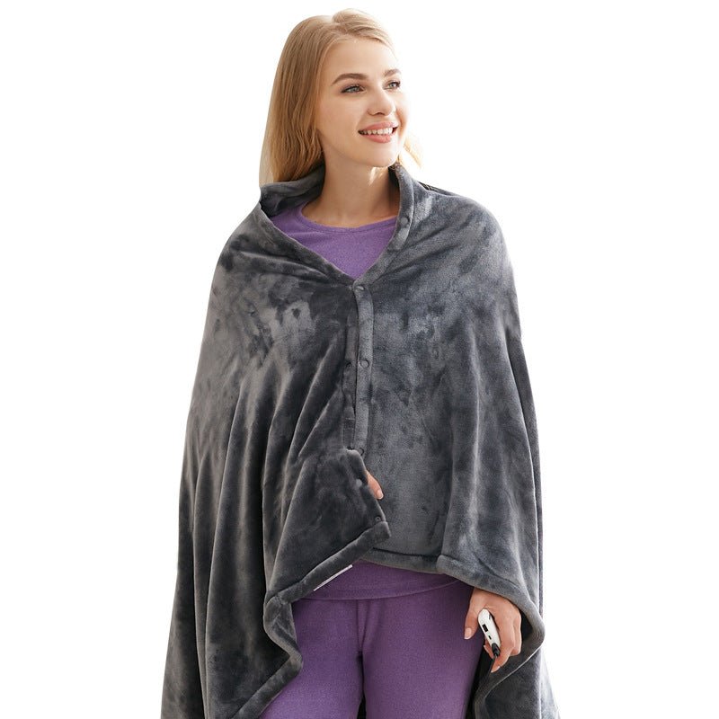 Electric Heating Shawl - USB Heated Wrap Blanket with Double - Sided Functionality and 3 Levels Temperature Control