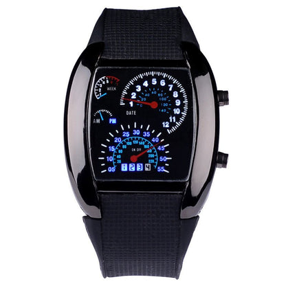 Electronic Wristwatch for Car Enthusiasts with Speedo and TachoWachesNormanharvey