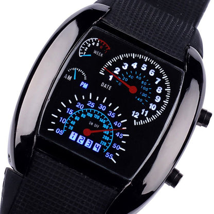 Electronic Wristwatch for Car Enthusiasts with Speedo and TachoWachesNormanharvey