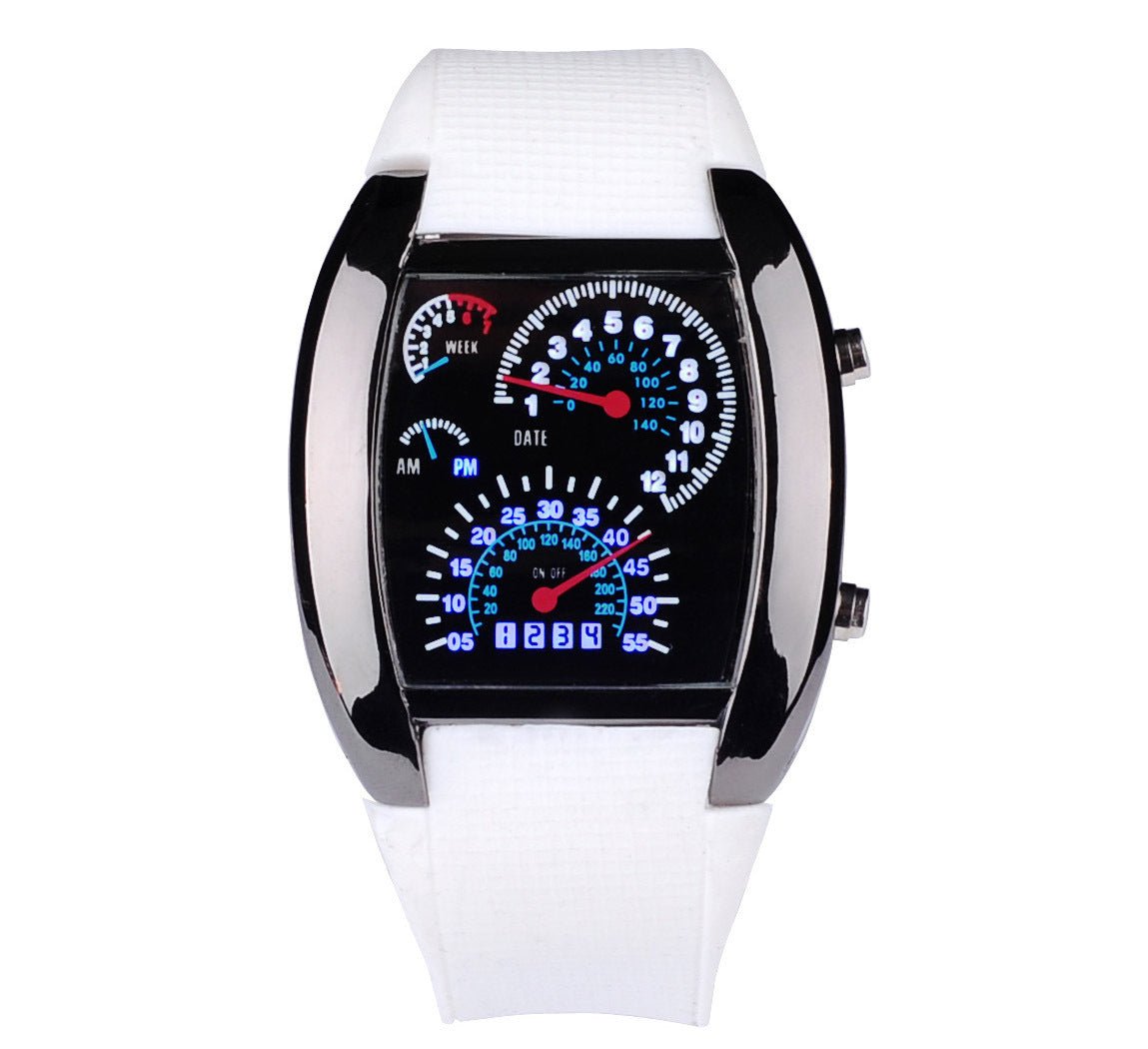 Electronic Wristwatch for Car Enthusiasts with Speedo and TachoWachesNormanharvey