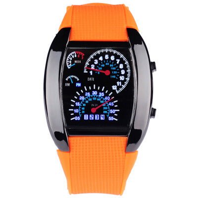 Electronic Wristwatch for Car Enthusiasts with Speedo and TachoWachesNormanharvey