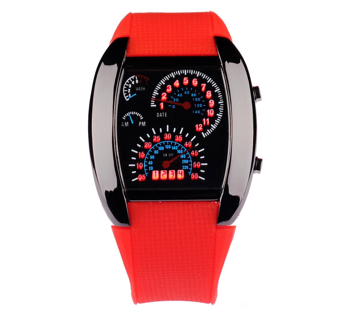 Electronic Wristwatch for Car Enthusiasts with Speedo and TachoWachesNormanharvey