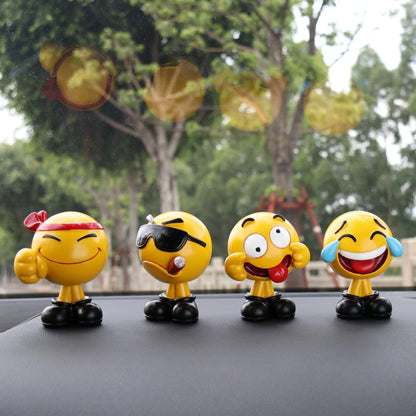 Emoji Shaking Head Doll - Fun Car Interior DecorationVehicle Dashboard AccessoriesNormanharvey