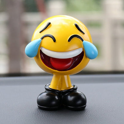 Emoji Shaking Head Doll - Fun Car Interior DecorationVehicle Dashboard AccessoriesNormanharvey