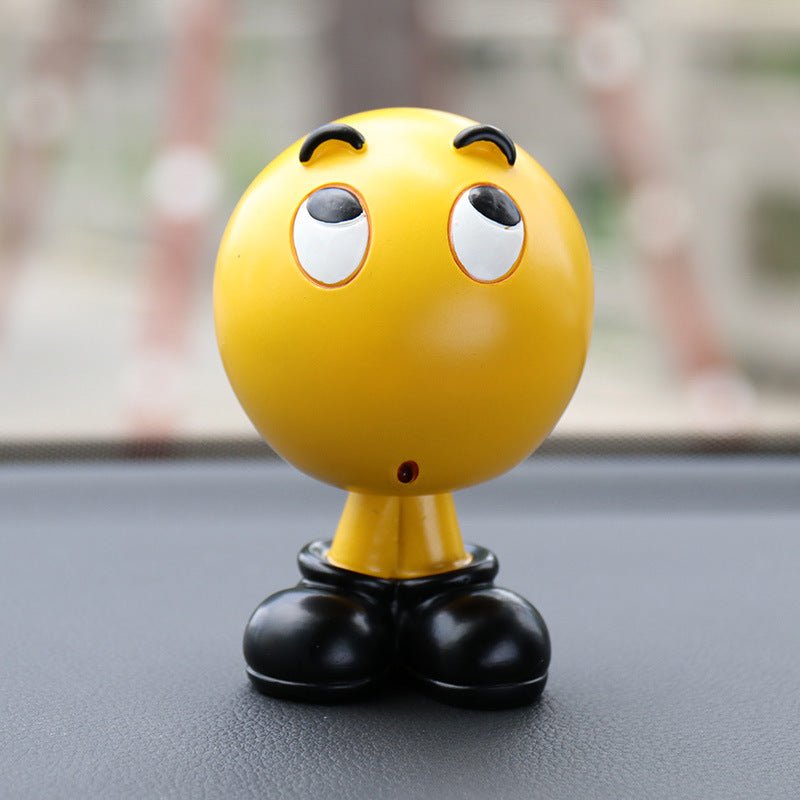 Emoji Shaking Head Doll - Fun Car Interior DecorationVehicle Dashboard AccessoriesNormanharvey