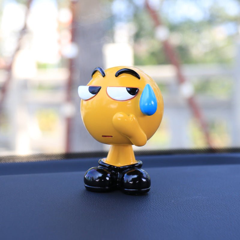 Emoji Shaking Head Doll - Fun Car Interior DecorationVehicle Dashboard AccessoriesNormanharvey