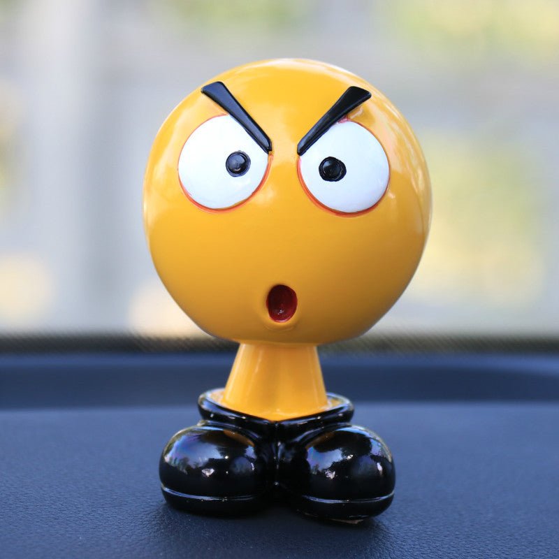 Emoji Shaking Head Doll - Fun Car Interior DecorationVehicle Dashboard AccessoriesNormanharvey