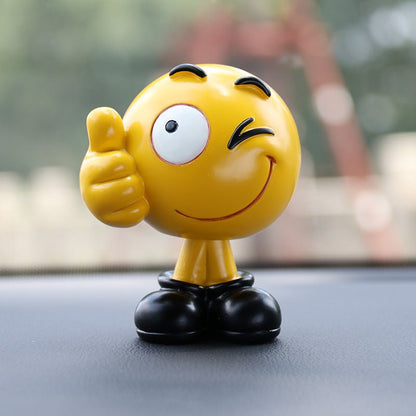 Emoji Shaking Head Doll - Fun Car Interior DecorationVehicle Dashboard AccessoriesNormanharvey