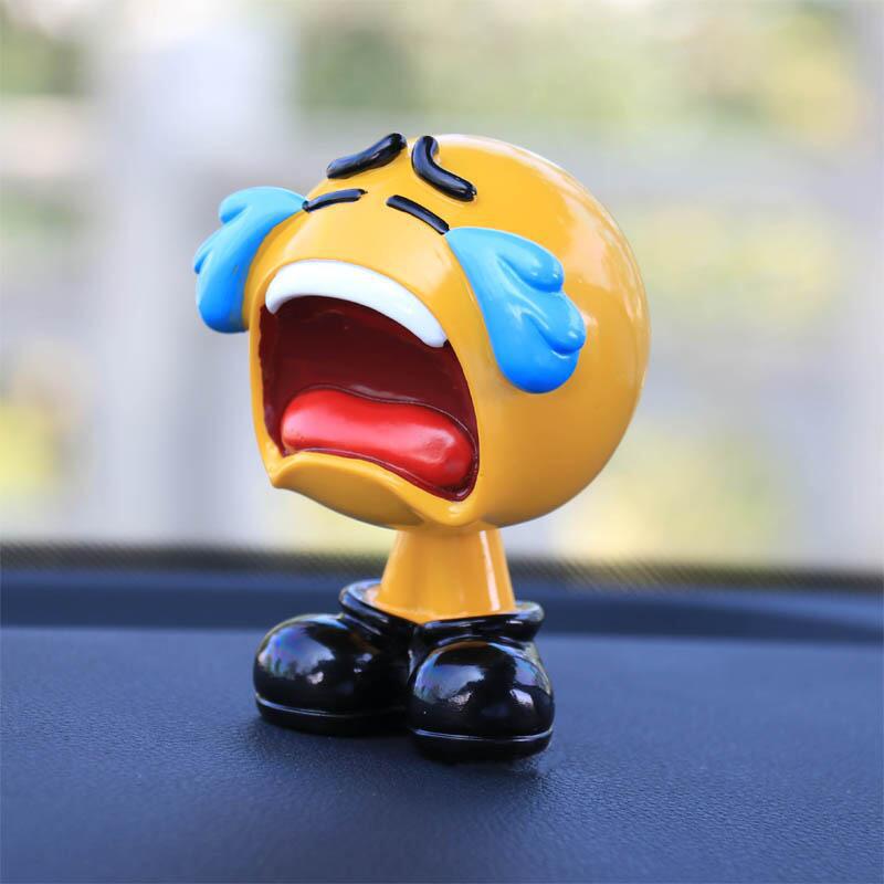 Emoji Shaking Head Doll - Fun Car Interior DecorationVehicle Dashboard AccessoriesNormanharvey