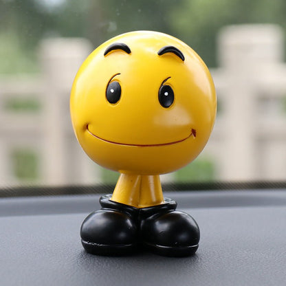 Emoji Shaking Head Doll - Fun Car Interior DecorationVehicle Dashboard AccessoriesNormanharvey