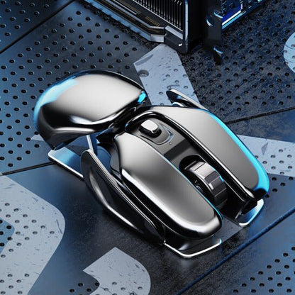 Ergonomic High - Performance Gaming Wireless Mouse - Rechargeable and Waterproof: Metal 2.4G ConnectionMice & Trackballs