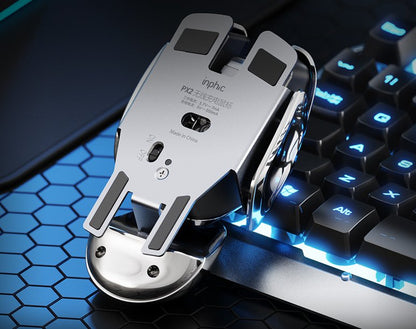 Ergonomic High - Performance Gaming Wireless Mouse - Rechargeable and Waterproof: Metal 2.4G ConnectionMice & TrackballsN