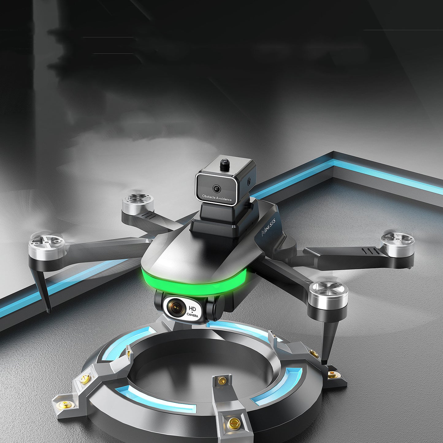 Mini Drone with Obstacle Avoidance - Safe and Smart Flying