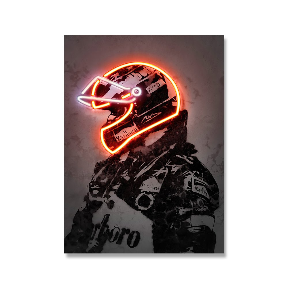 FastFlash™ - Neon Hue Racer CanvasPosters, Prints, & Visual ArtworkNormanharvey