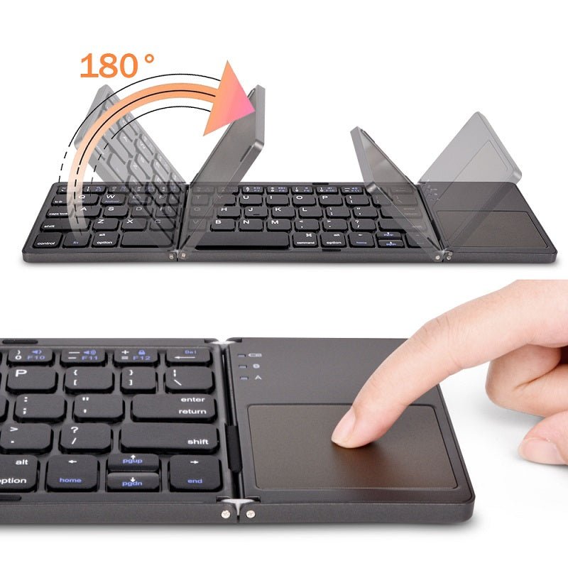 Foldable Full - Size Rigid Keyboard with Trackpad - Portable Typing CompanionKeyboardsNormanharvey