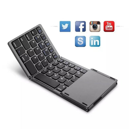 Foldable Full - Size Rigid Keyboard with Trackpad - Portable Typing CompanionKeyboardsNormanharvey