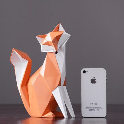 Geometric Resin Fox - Stylish Desktop DecorSculptures & StatuesNormanharvey