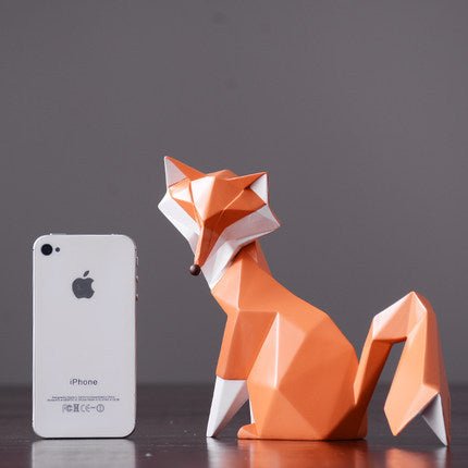 Geometric Resin Fox - Stylish Desktop DecorSculptures & StatuesNormanharvey