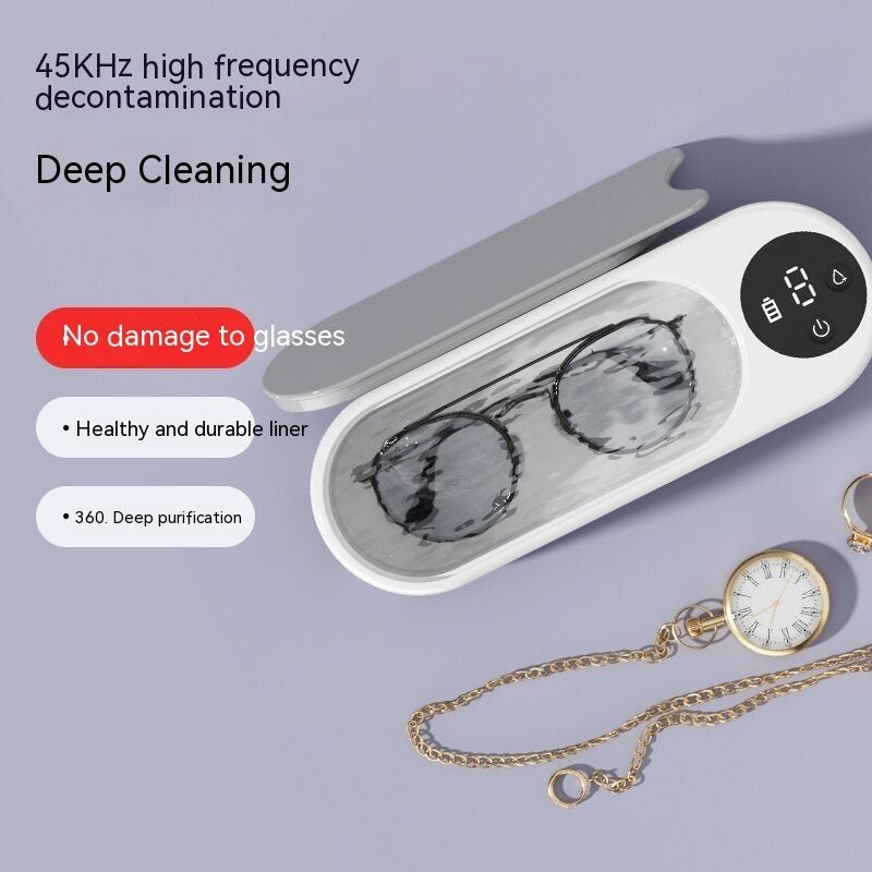 Glasses Washing Machine Ultrasonic Display Household Portable Small Automatic Cleaning DeviceAir MattressesNormanharvey