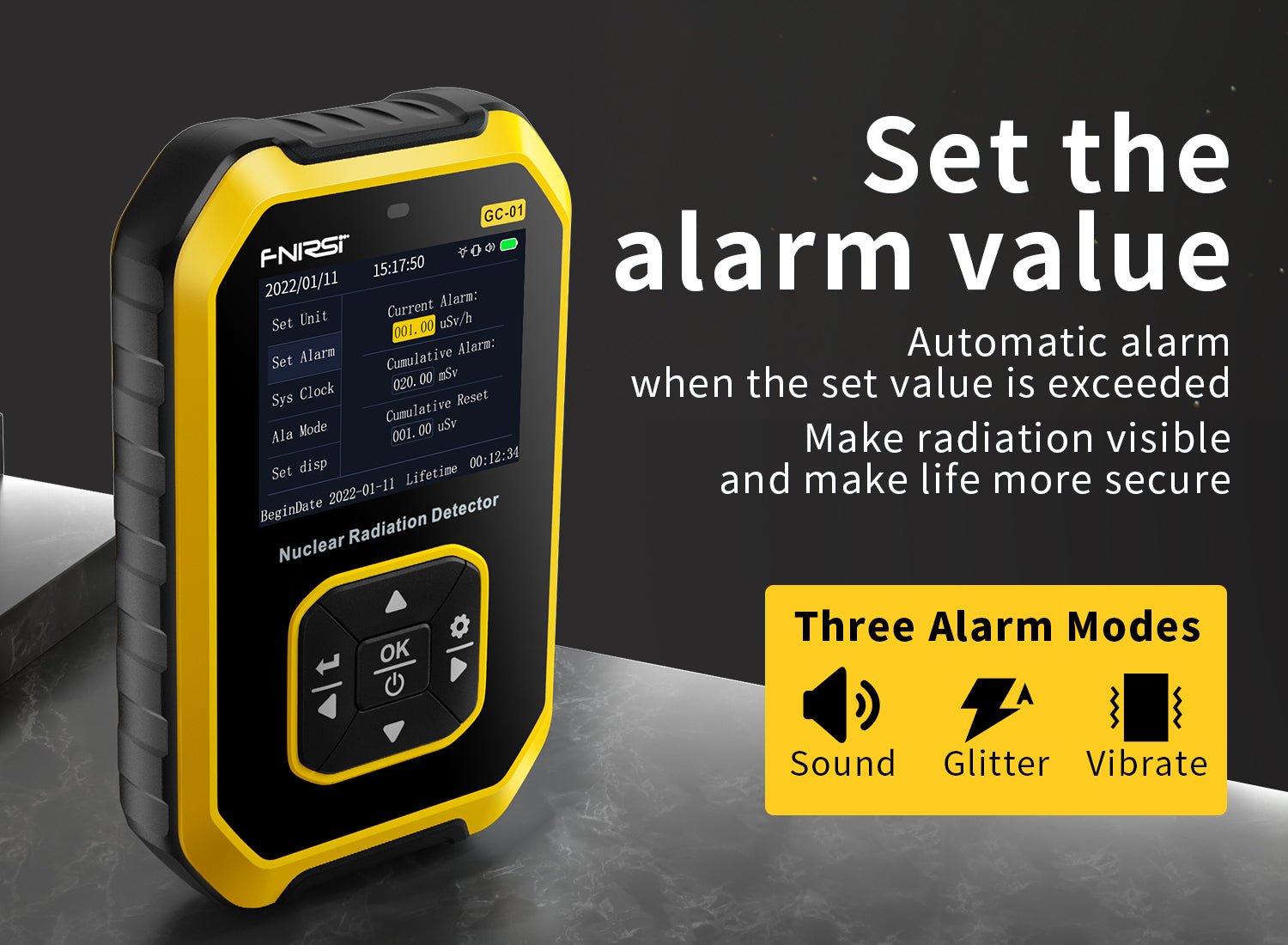 IonShield™ 1100 - Advanced Radiation Monitoring Tool, Personal Dose Alarm, Geiger CounterMedical InstrumentsNormanharvey