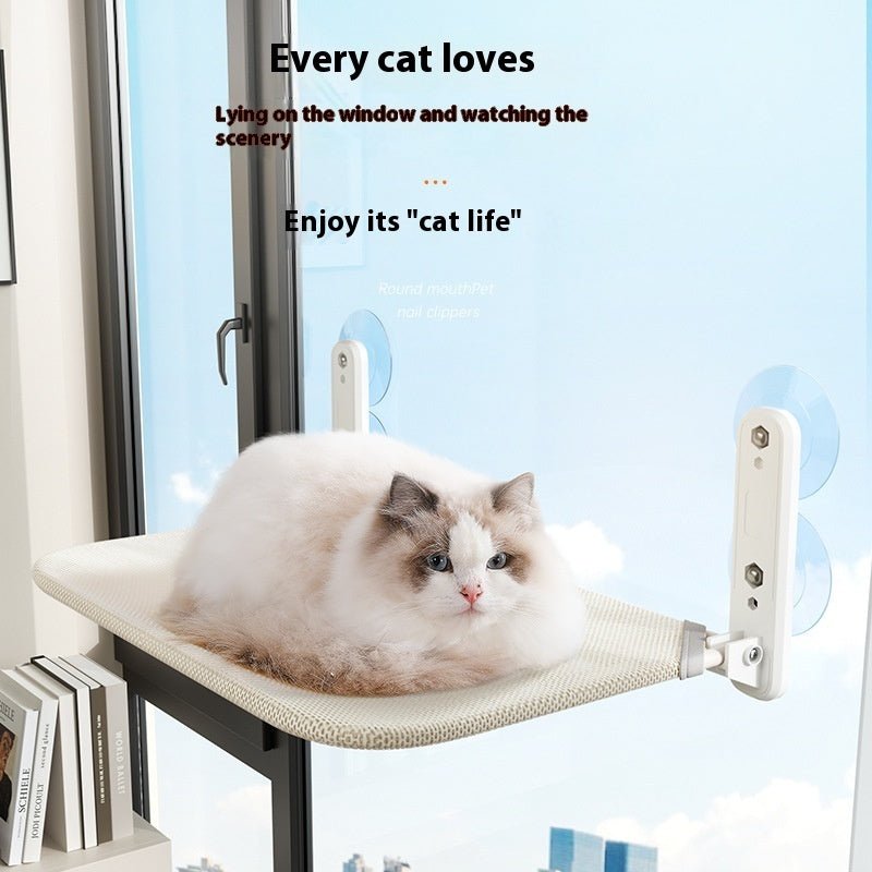 KittyVista™: Indoor Cat Hammock with Metal Frame and Suction CupsPet Combs & BrushesNormanharvey