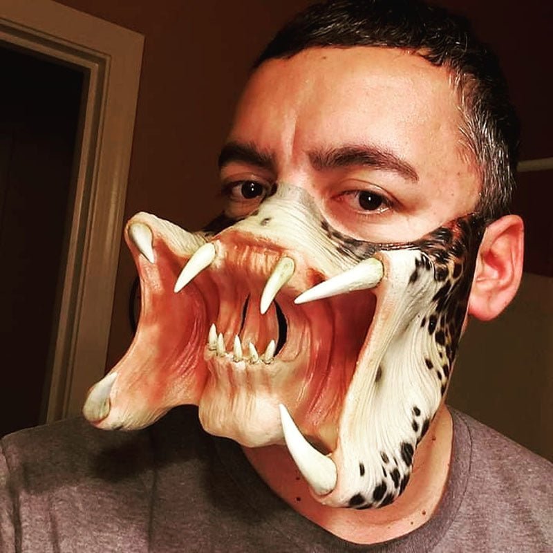 Latex Predators Face Mask - Realistic Costume Accessory for Sci - Fi EnthusiastsmaskNormanharvey