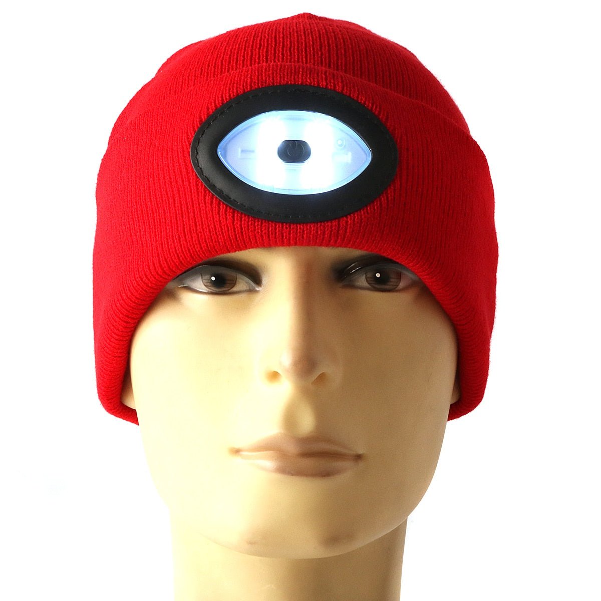 LED Beanie Hat: Built - in 6 - LED Handsfree Headlight, USB RechargeableTorchNormanharvey