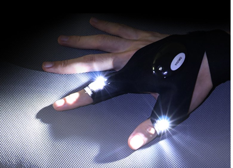 LED Flashlight Half - finger Gloves: Hands - Free Light - Waterproof and DurableWork LightsNormanharvey