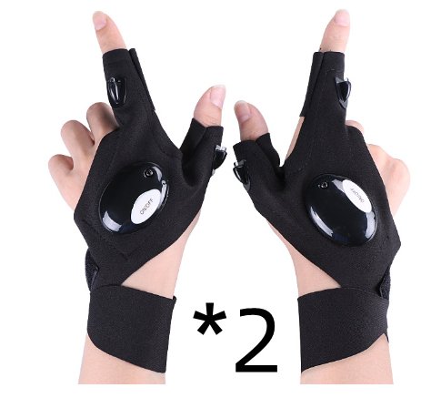 LED Flashlight Half - finger Gloves: Hands - Free Light - Waterproof and DurableWork LightsNormanharvey