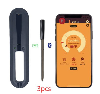 Meateater™ Waterproof Wireless BBQ Thermometer Probe Cooking Checker for Precise Grilling ControlCooking ThermometersNormanharvey