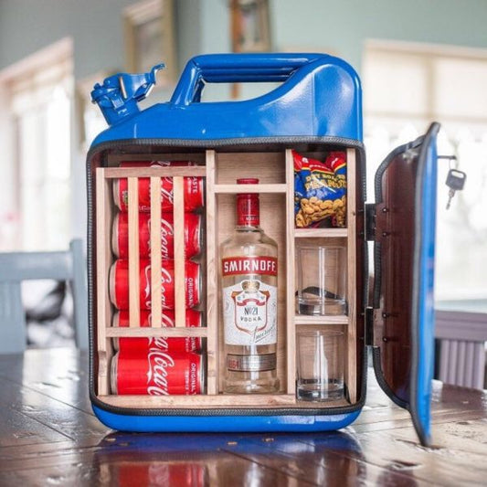 Mini Gasoline Barrel Bar Set - Compact and Portable Hiding Mini Bar