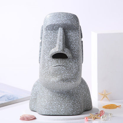 Moai Stone Tissue Box: Unique Easter Island Tissue HolderFacial Tissue HoldersNormanharvey