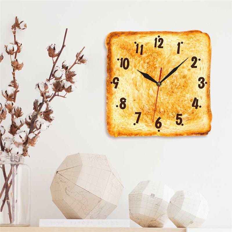 Mr Toast™ Realistic Baked Bread Modern Wall ClockWall ClocksNormanharvey