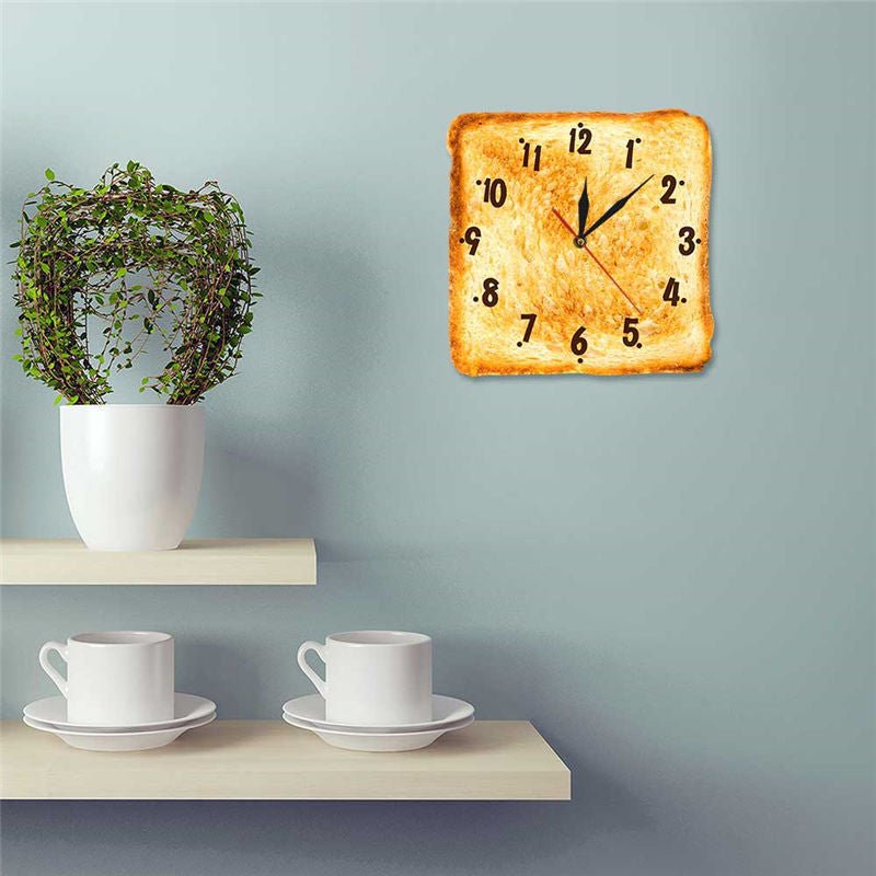 Mr Toast™ Realistic Baked Bread Modern Wall ClockWall ClocksNormanharvey