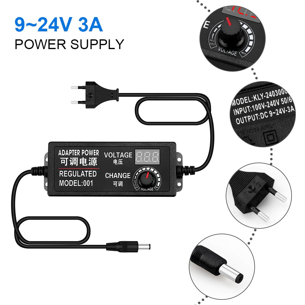 Variable Voltage Control | Adjustable Power Supply Adapter – Normanharvey