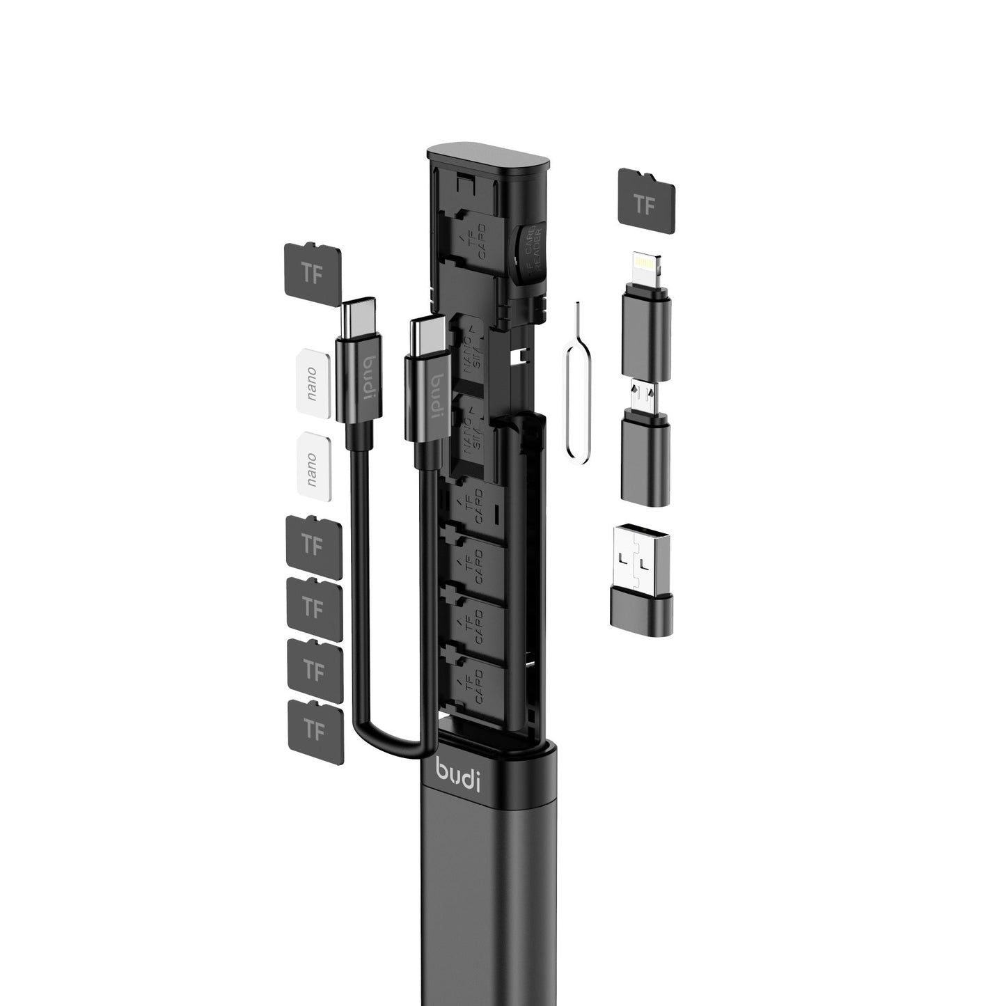 Multifunction Card Storage Hub - Stores 9 Memory Cards and adapterUSB AdaptersNormanharvey