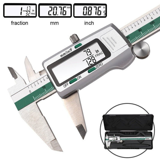 Precision Vernier Caliper with Vernier Scale - Digital Display and Stainless Steel BodyMeasuring Tools & SensorsNormanharvey