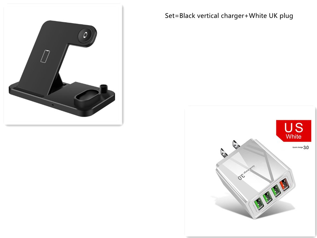 Qi - Certified 4 - in - 1 Wireless Charging Station: Adjustable, Foldable DesignPower Adapters & ChargersNormanharvey