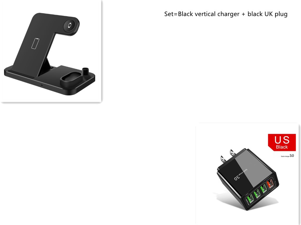 Qi - Certified 4 - in - 1 Wireless Charging Station: Adjustable, Foldable DesignPower Adapters & ChargersNormanharvey