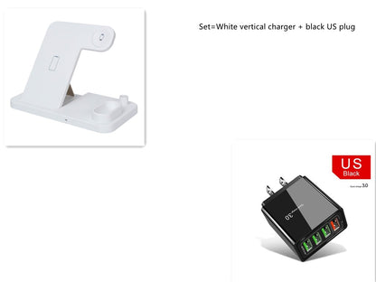 Qi - Certified 4 - in - 1 Wireless Charging Station: Adjustable, Foldable DesignPower Adapters & ChargersNormanharvey