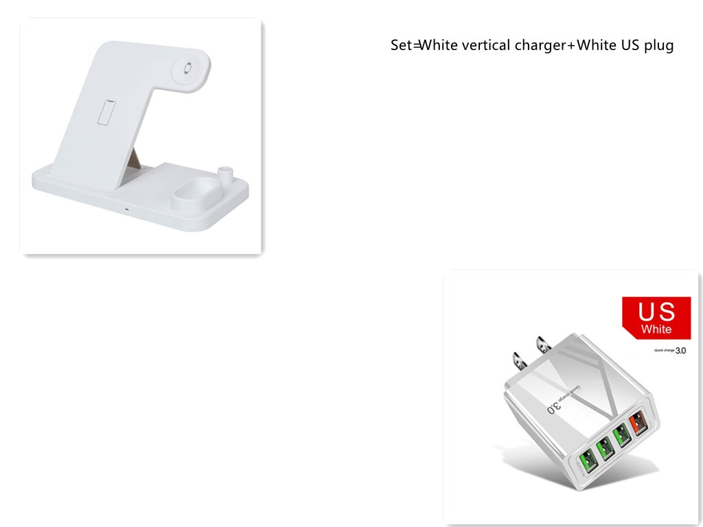 Qi - Certified 4 - in - 1 Wireless Charging Station: Adjustable, Foldable DesignPower Adapters & ChargersNormanharvey