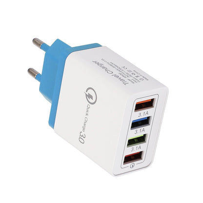 QuickCharge 3.0 - 4 Port Universal Rapid Charging for Multiple Devices with Comprehensive Safety ProtocolsPower Adapters & ChargersNormanharvey